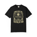 Hold On I'm Texting My Dad Ouija Board T-Shirt, Funny Spooky Dad Humor Gift, Vintage Paranormal Graphic Tee