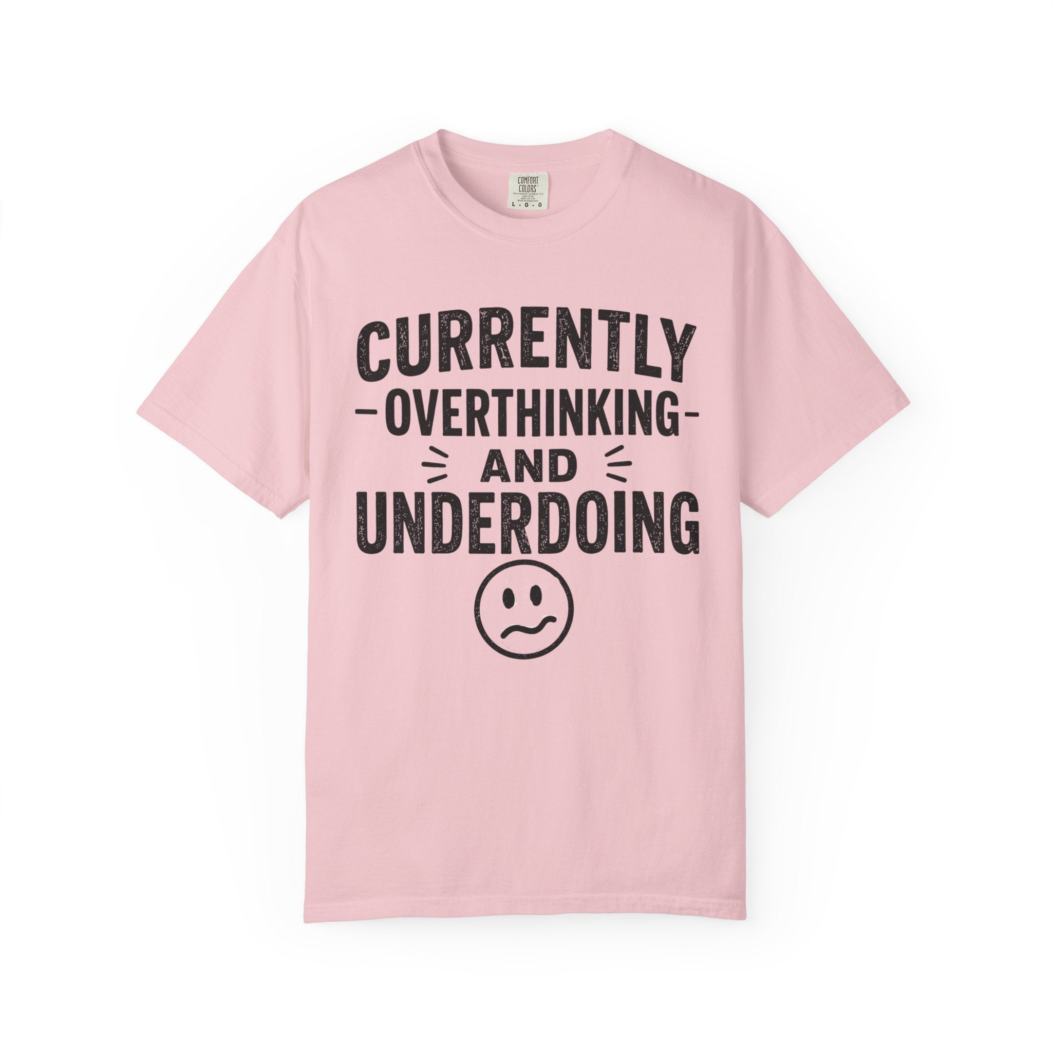 Faded Smile Face tee | Garment-Dyed T-Shirt