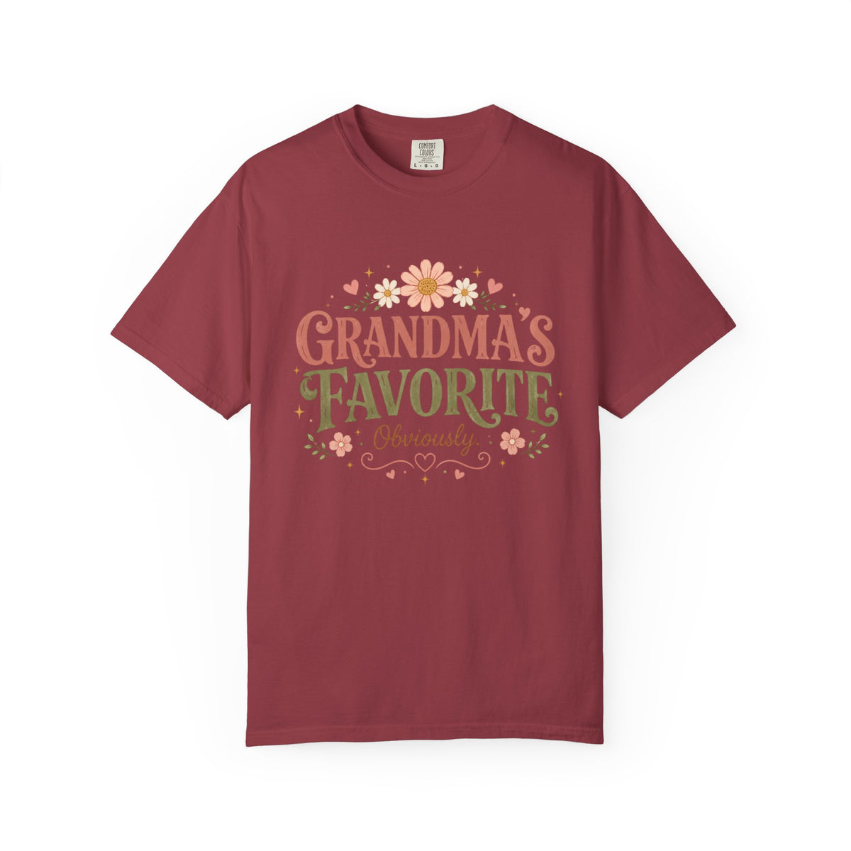 Grandma's Favorite Floral Typography T-shirt | Mother's Day Family Shirt