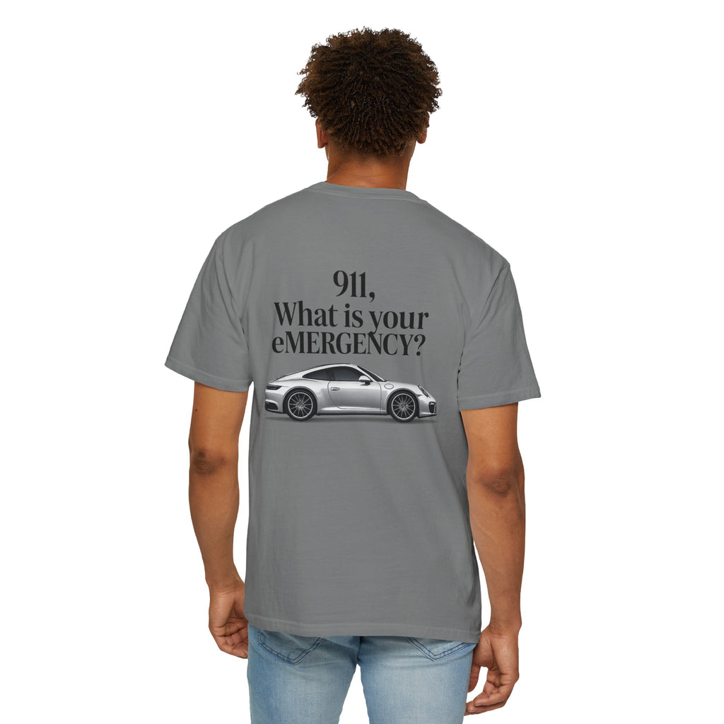 911 What Is Your eMERGENCY? Performance Car T-Shirt | Car Enthusiast Gift