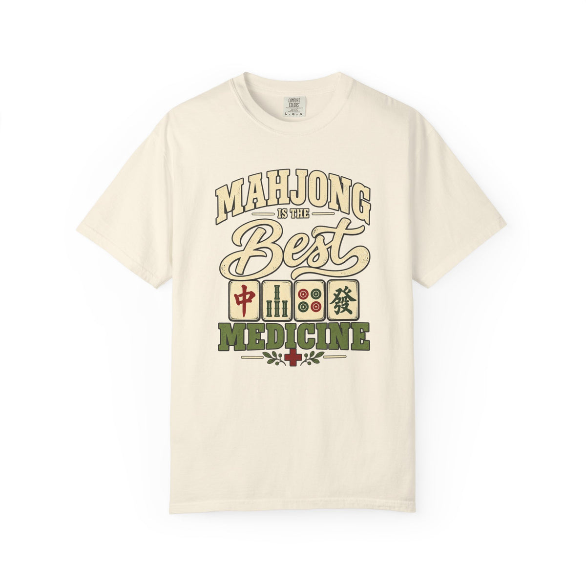 Mahjong Is the Best Medicine T-Shirt, Funny Mahjong Player Gift, Chinese Tile Game Graphic Tee
