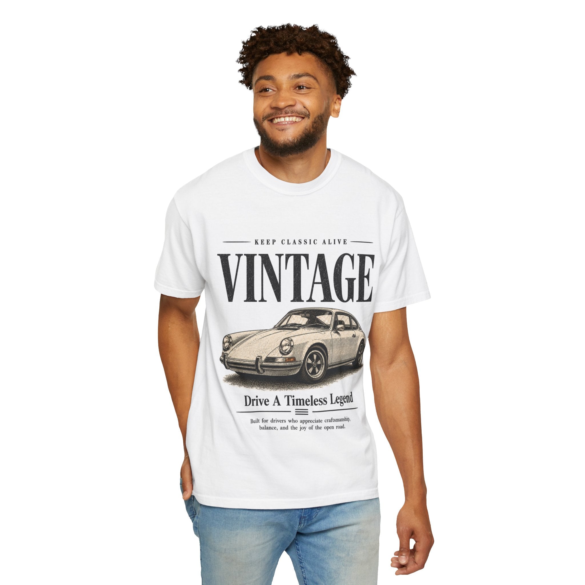 Vintage Sports Car T-shirt | Retro Classic Car Illustration