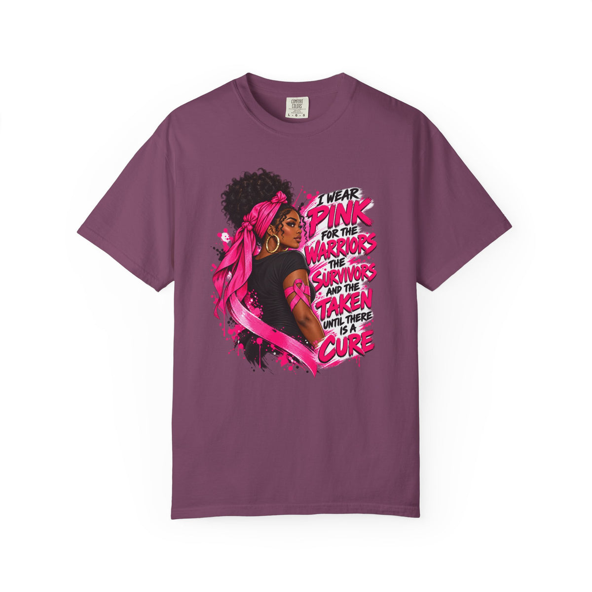 Black Woman Breast Cancer Awareness Shirt, Pink Ribbon Fighter Tee, Strong Survivor Gift