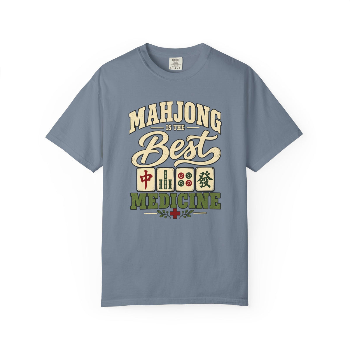 Mahjong Is the Best Medicine T-Shirt, Funny Mahjong Player Gift, Chinese Tile Game Graphic Tee