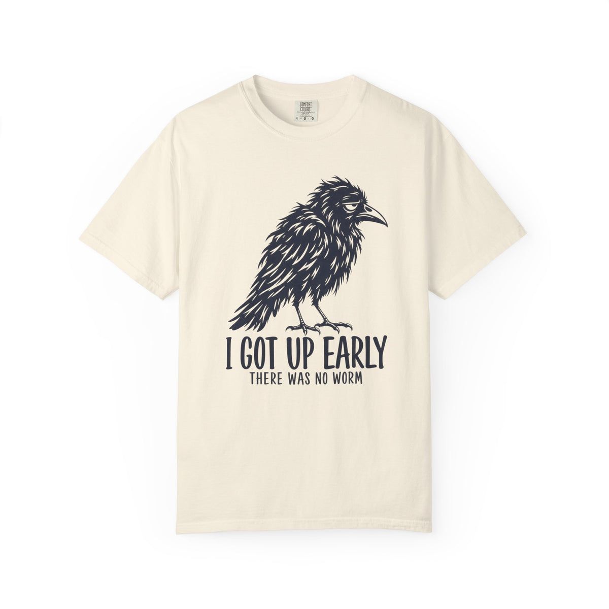 I Got Up Early There Was No Worm T-Shirt, Funny Crow Gift, Morning Humor Tee
