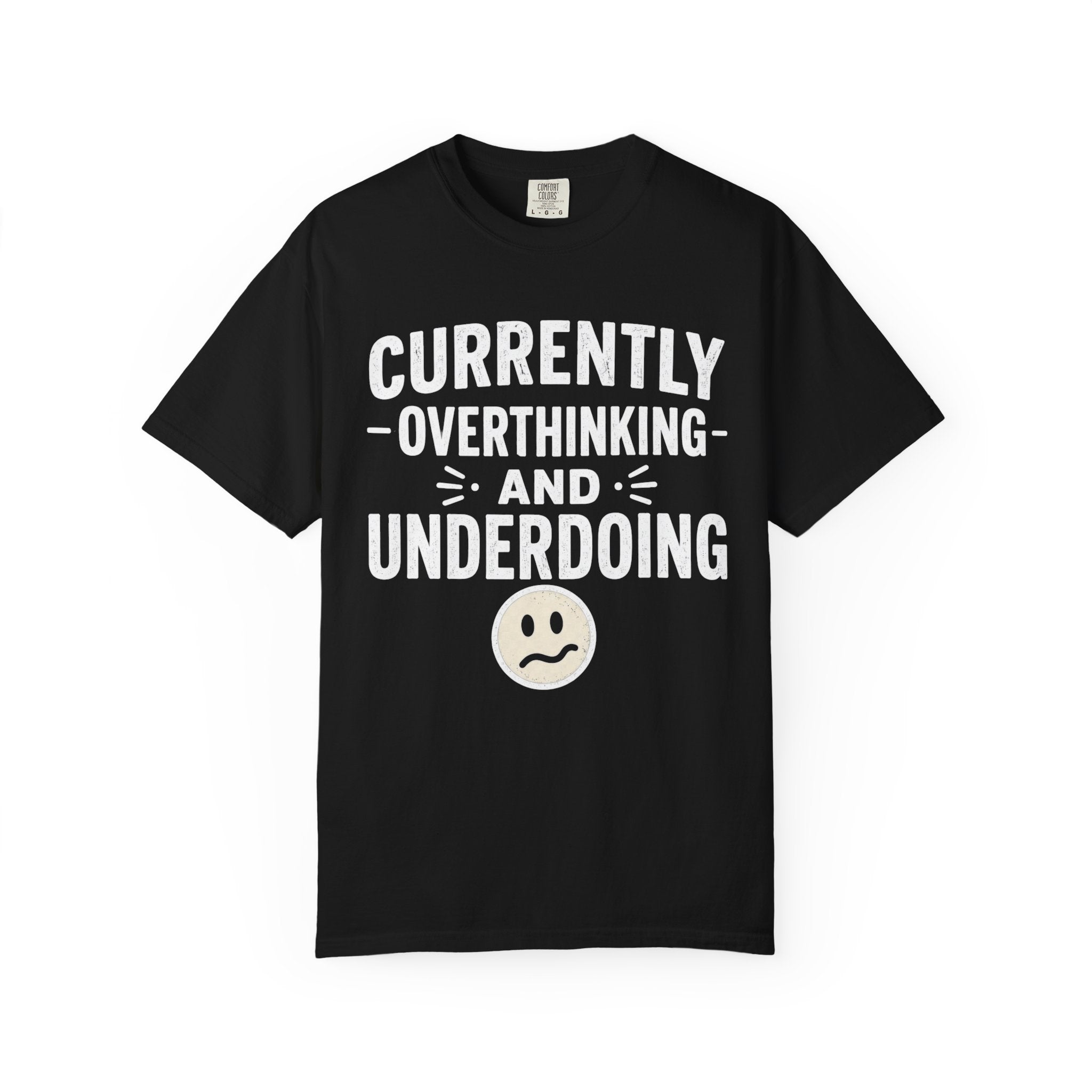 Faded Smile Face tee | Garment-Dyed T-Shirt