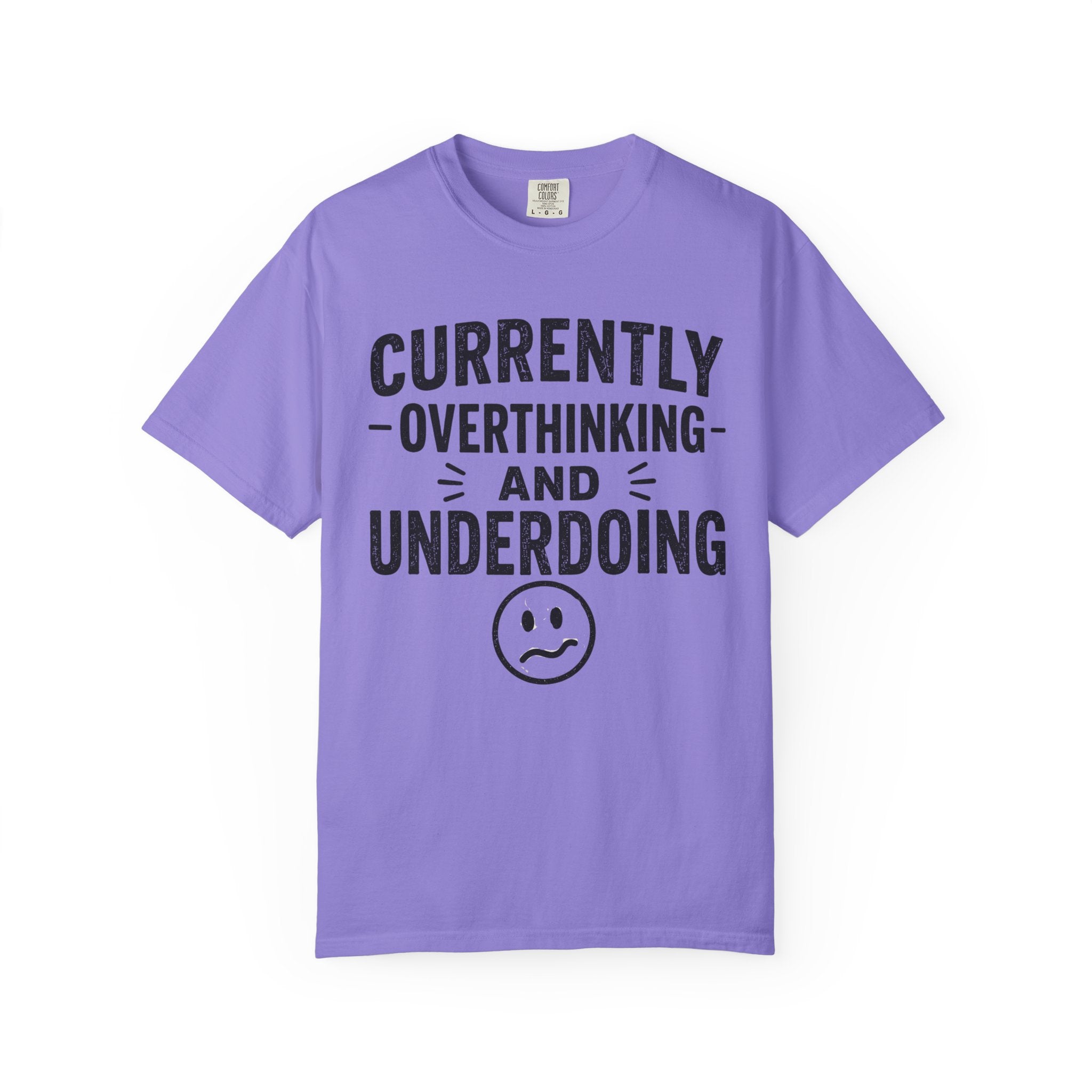 Faded Smile Face tee | Garment-Dyed T-Shirt