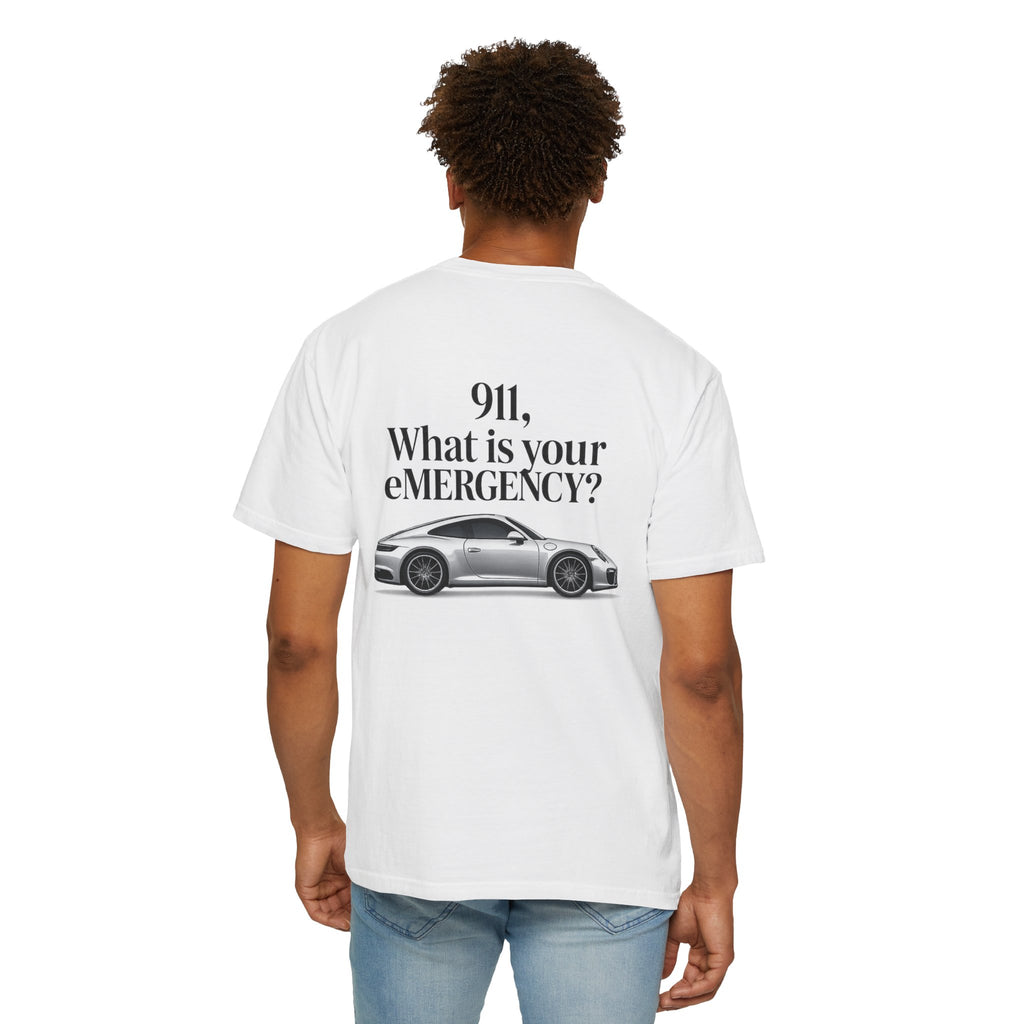 911 What Is Your eMERGENCY? Performance Car T-Shirt | Car Enthusiast Gift