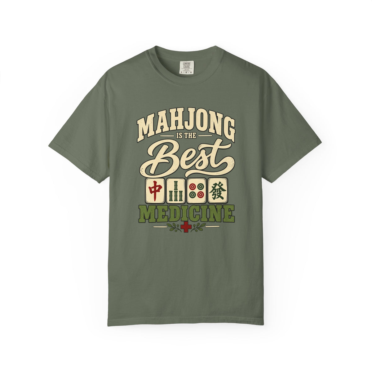 Mahjong Is the Best Medicine T-Shirt, Funny Mahjong Player Gift, Chinese Tile Game Graphic Tee