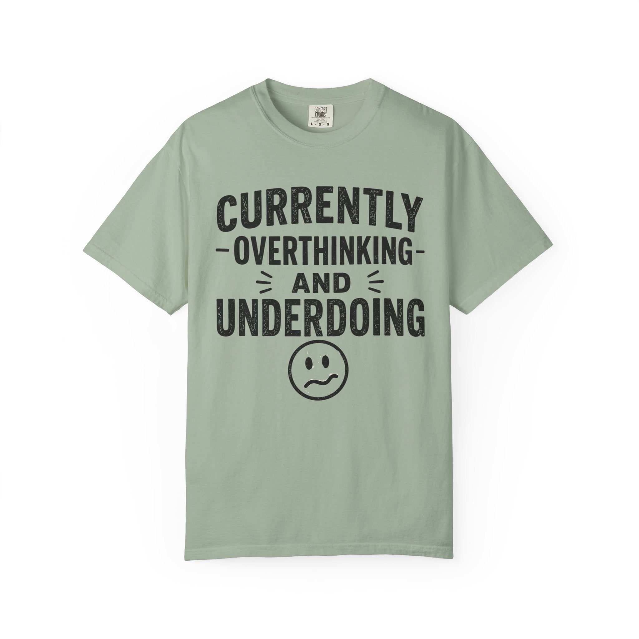 Faded Smile Face tee | Garment-Dyed T-Shirt