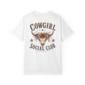 Cowgirl Social Club skull with sunflowers T-shirt | Western cowgirl tee