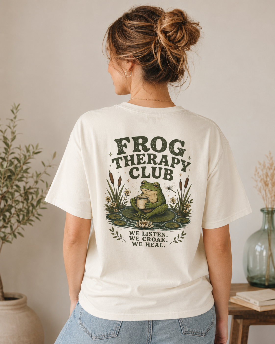 Frog Therapy Club T-shirt | We Listen We Croak We Heal