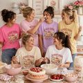 Sunday Baking Society T-shirt | Vintage Cake and Baking Tools Design