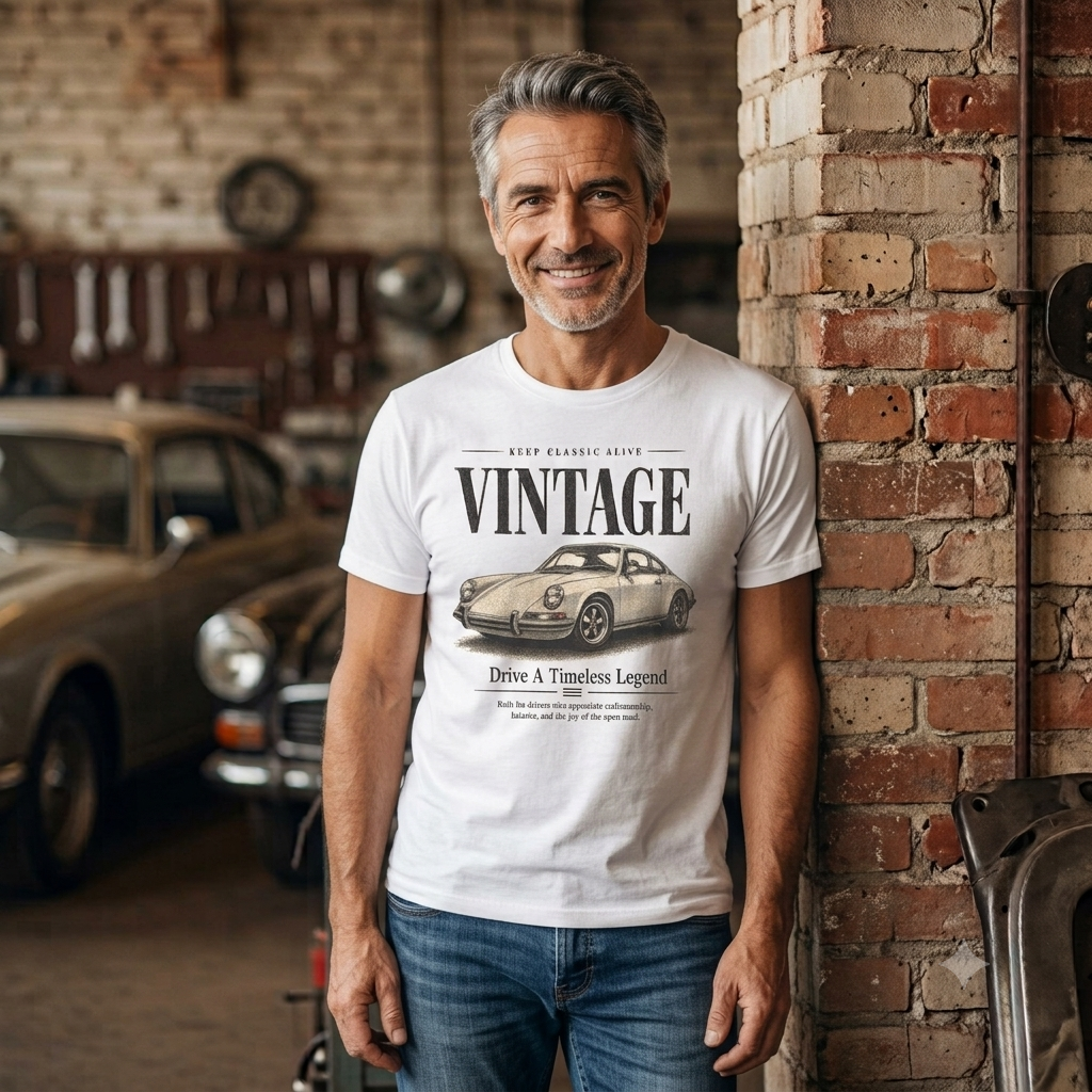 Vintage Sports Car Drive A Timeless Legend T-Shirt | Retro Classic Car Tee
