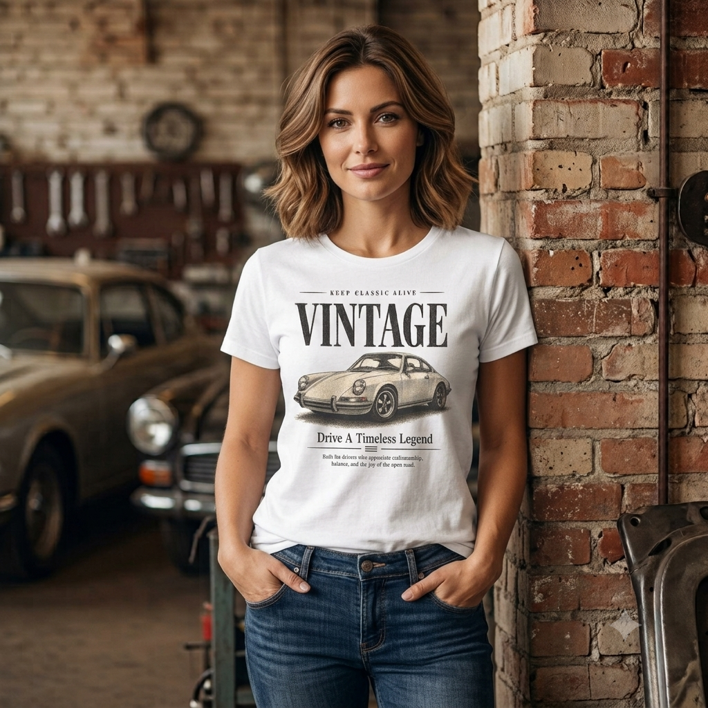 Vintage Sports Car Drive A Timeless Legend T-Shirt | Retro Classic Car Tee