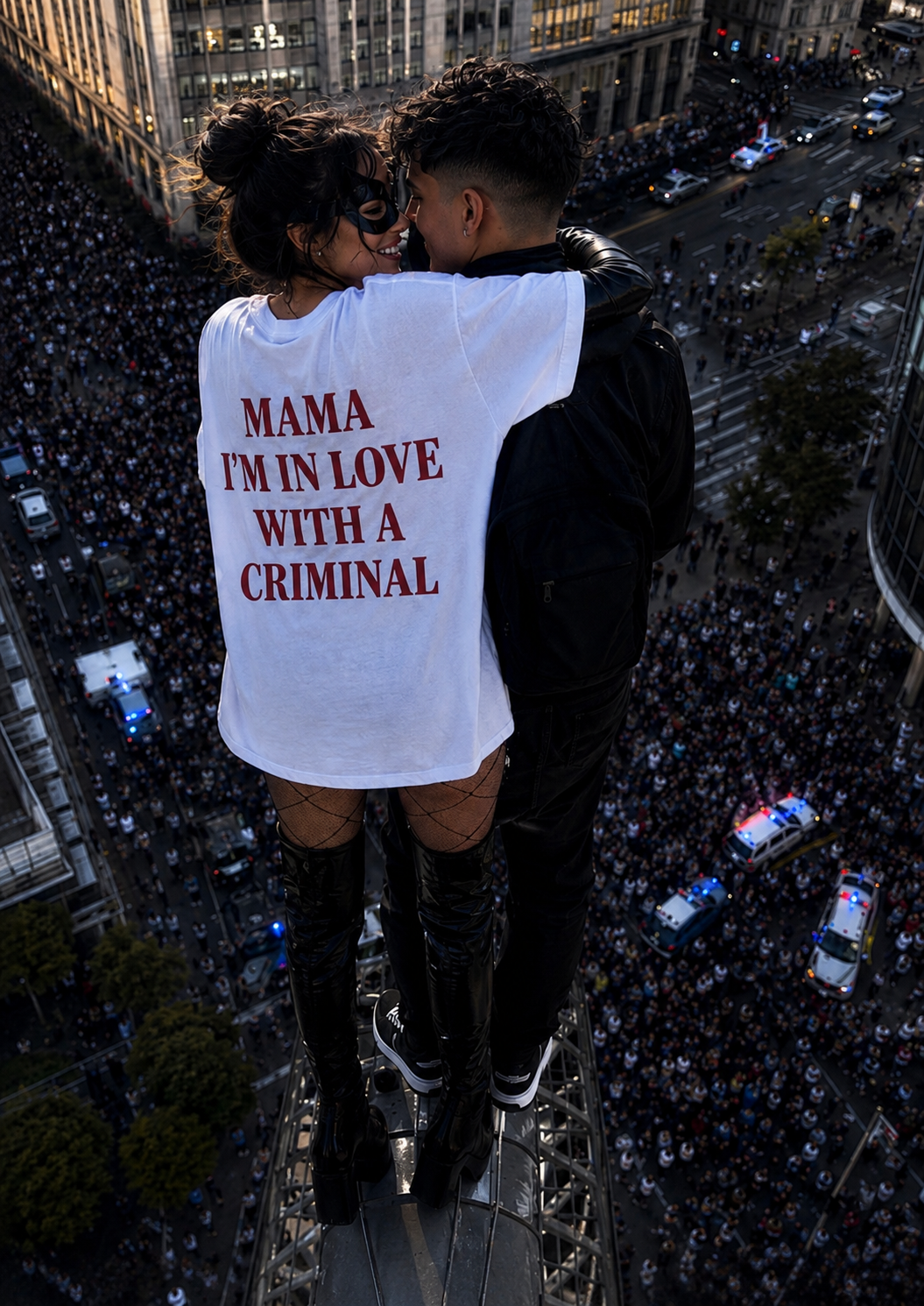 Mama I'm In Love With A Criminal T-Shirt | Lyrics Tee