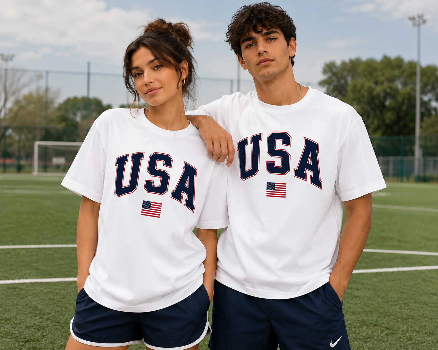 USA varsity graphic Tee | Personalized back name and number