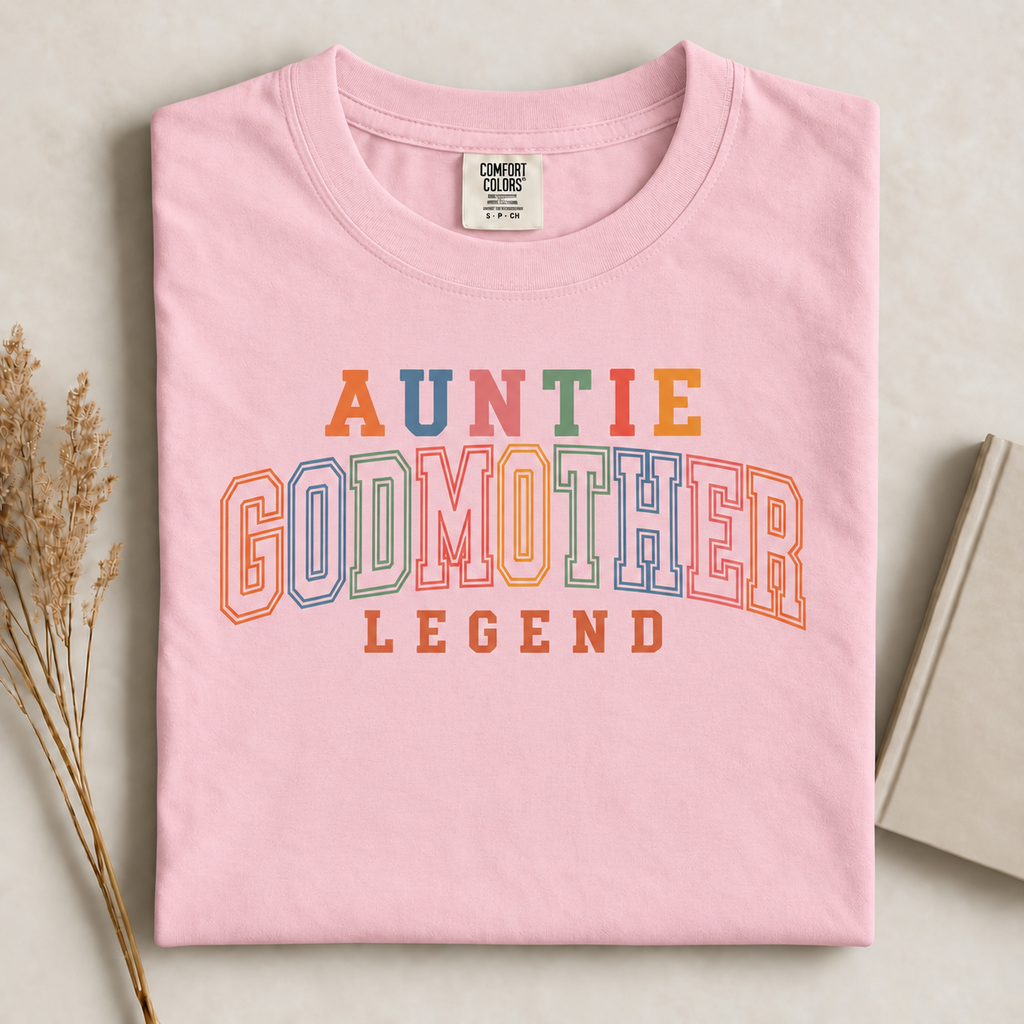Funny Auntie T-Shirt, Auntie Godmother Legend, Best Godmother Gift