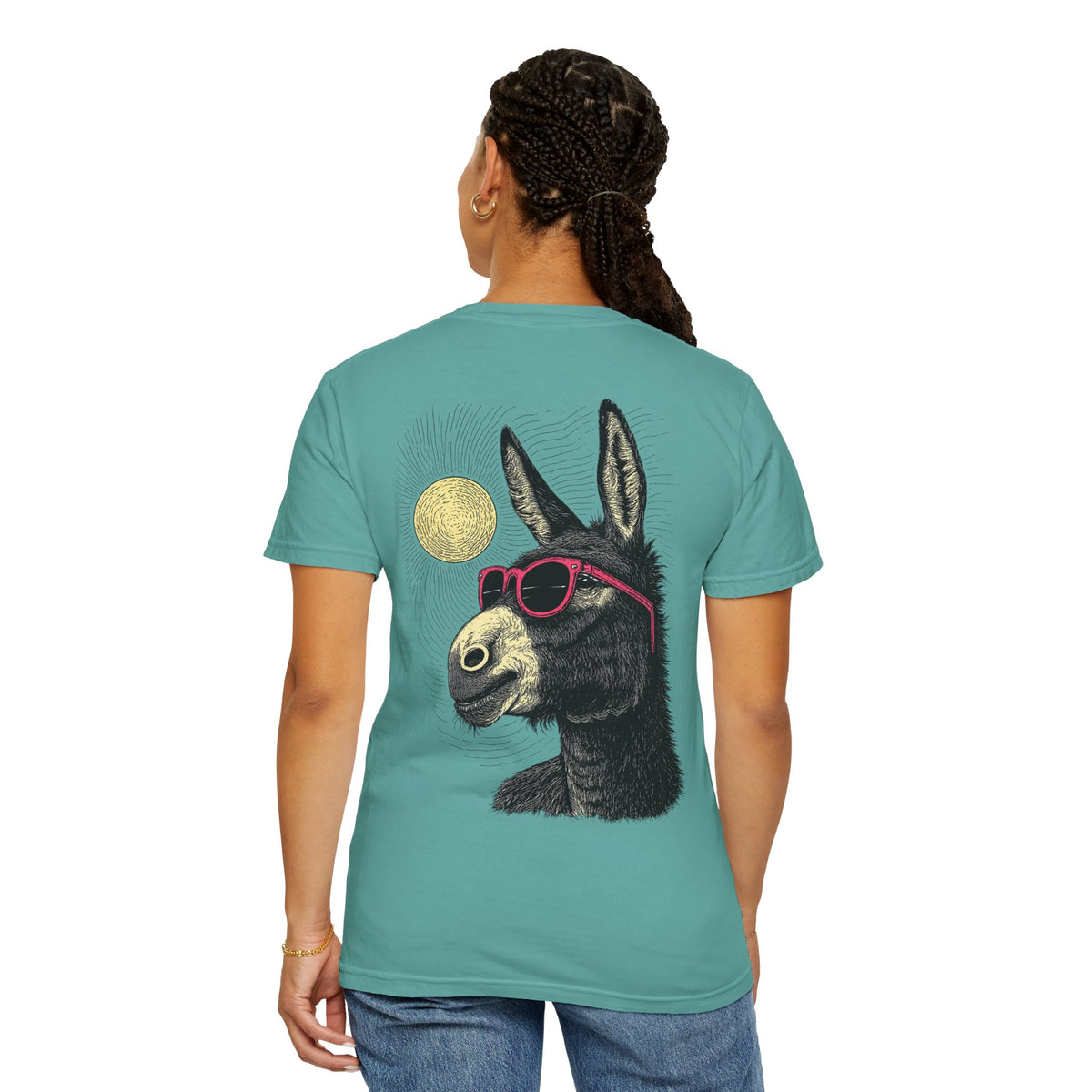Cool Donkey with Sunglasses T-Shirt | Retro Animal Graphic