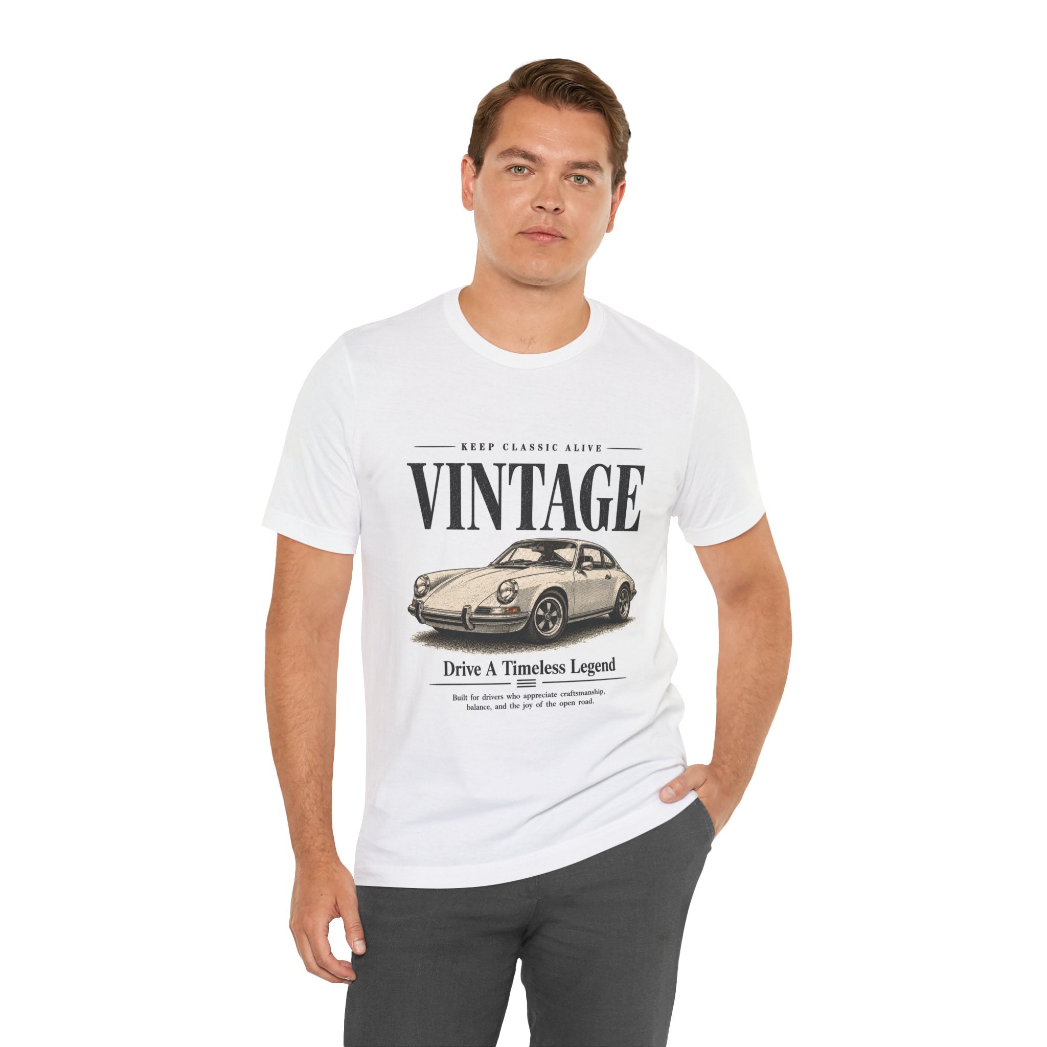 Vintage Classic Car tee | Drive a Timeless Legend, Retro Sports Car