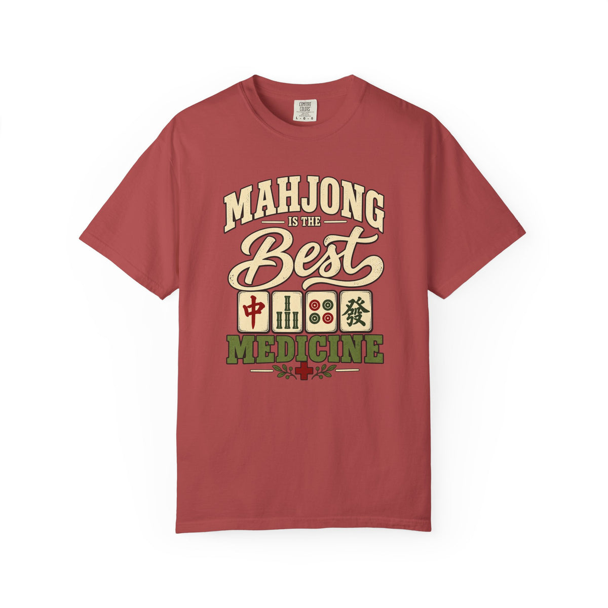 Mahjong Is the Best Medicine T-Shirt, Funny Mahjong Player Gift, Chinese Tile Game Graphic Tee