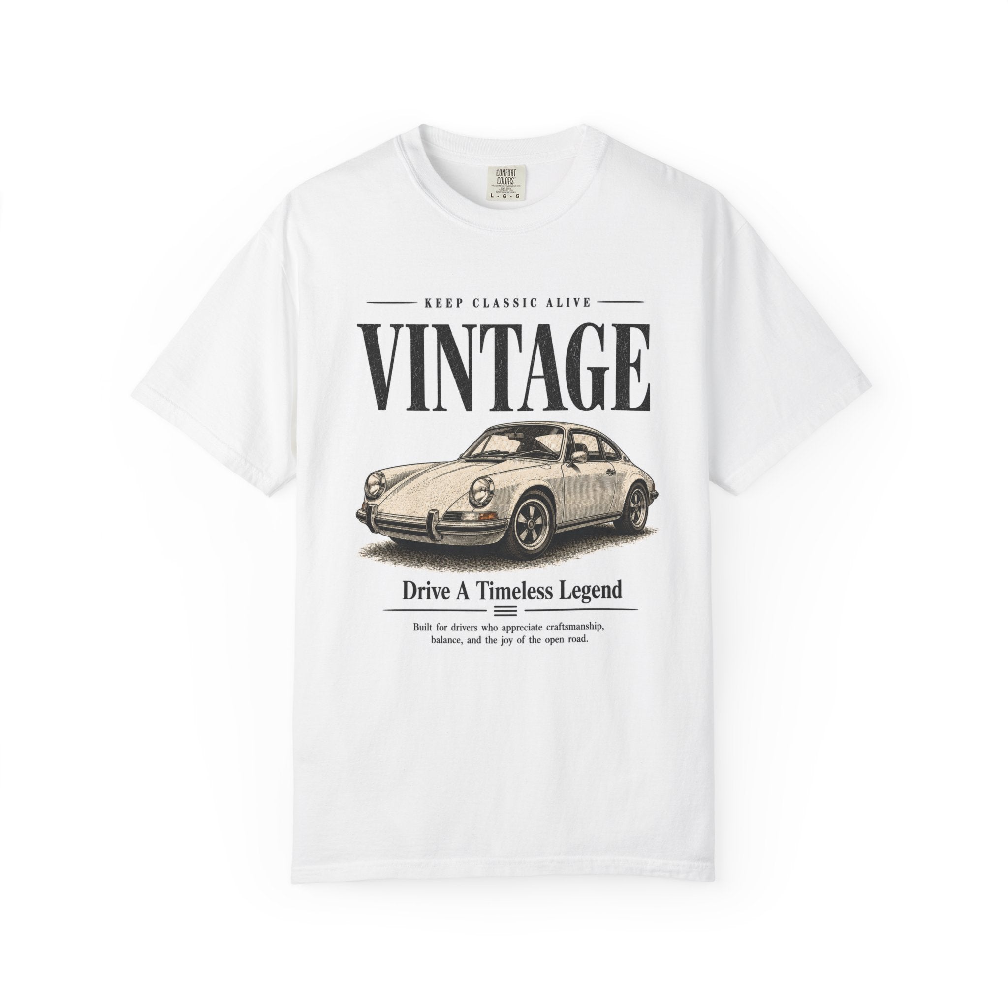 Vintage Sports Car Drive A Timeless Legend T-Shirt | Retro Classic Car Tee
