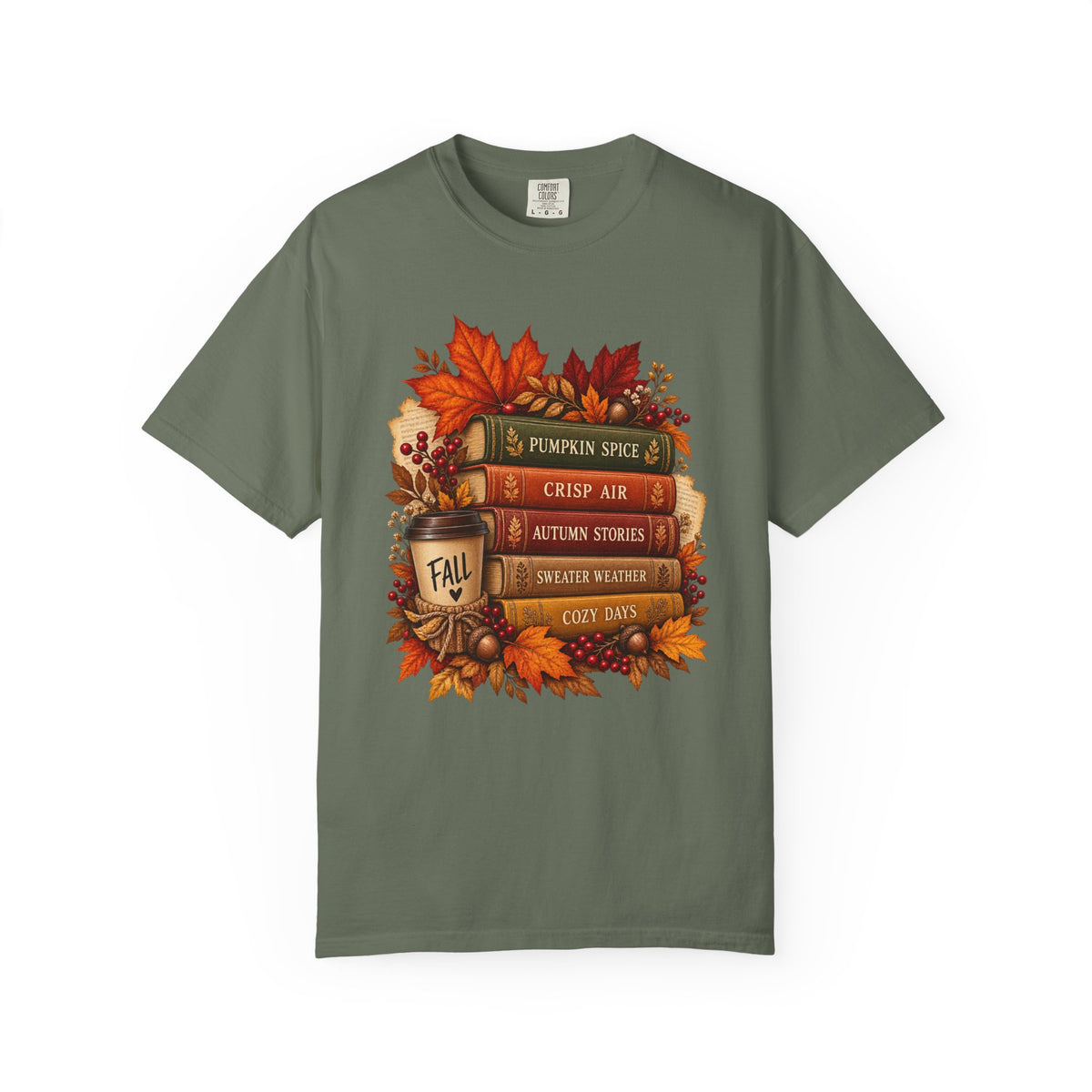 Fall Book Pumpkin T-Shirt, Thanksgiving Book Reader Gift, Cozy Bookish Autumn Graphic Tee