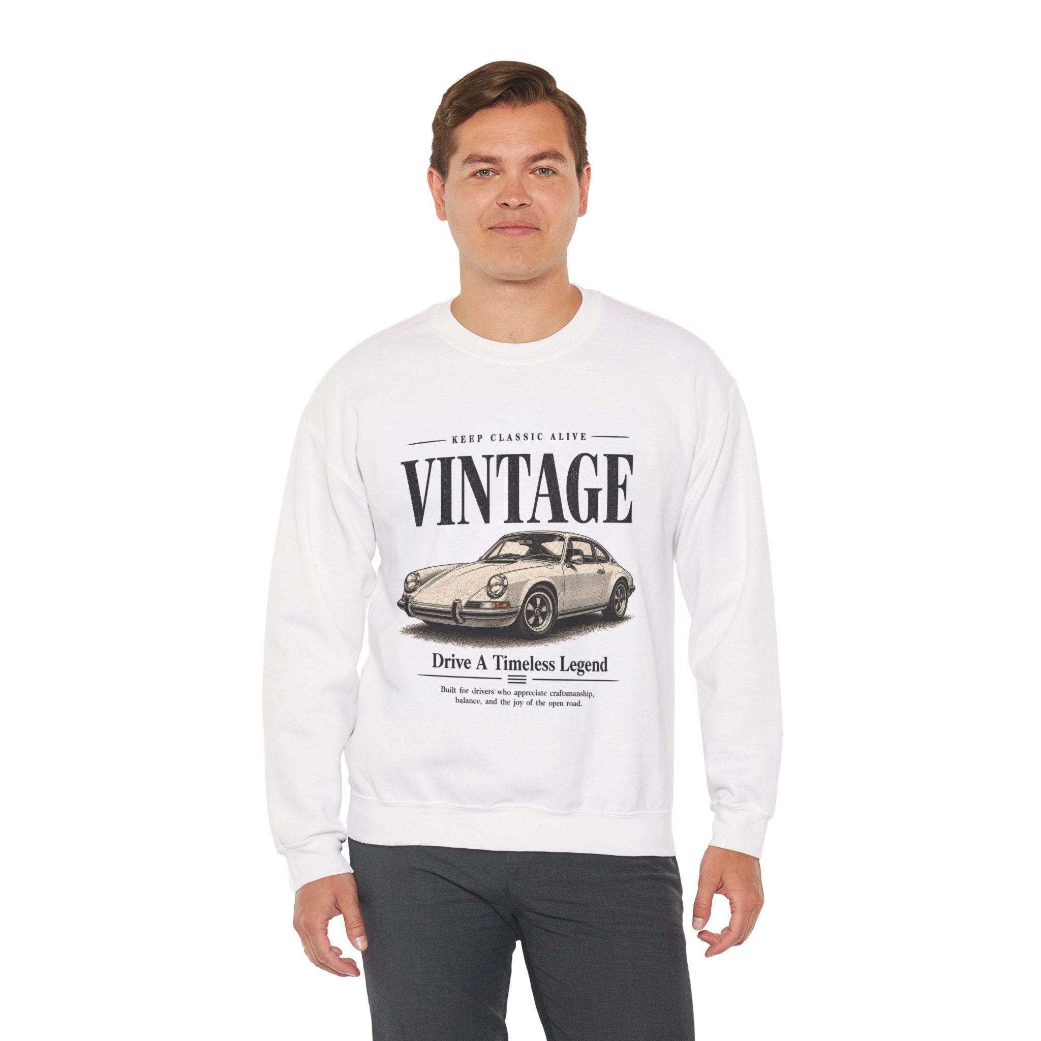 Vintage Classic Car sweatshirt | Retro Automobile Illustration