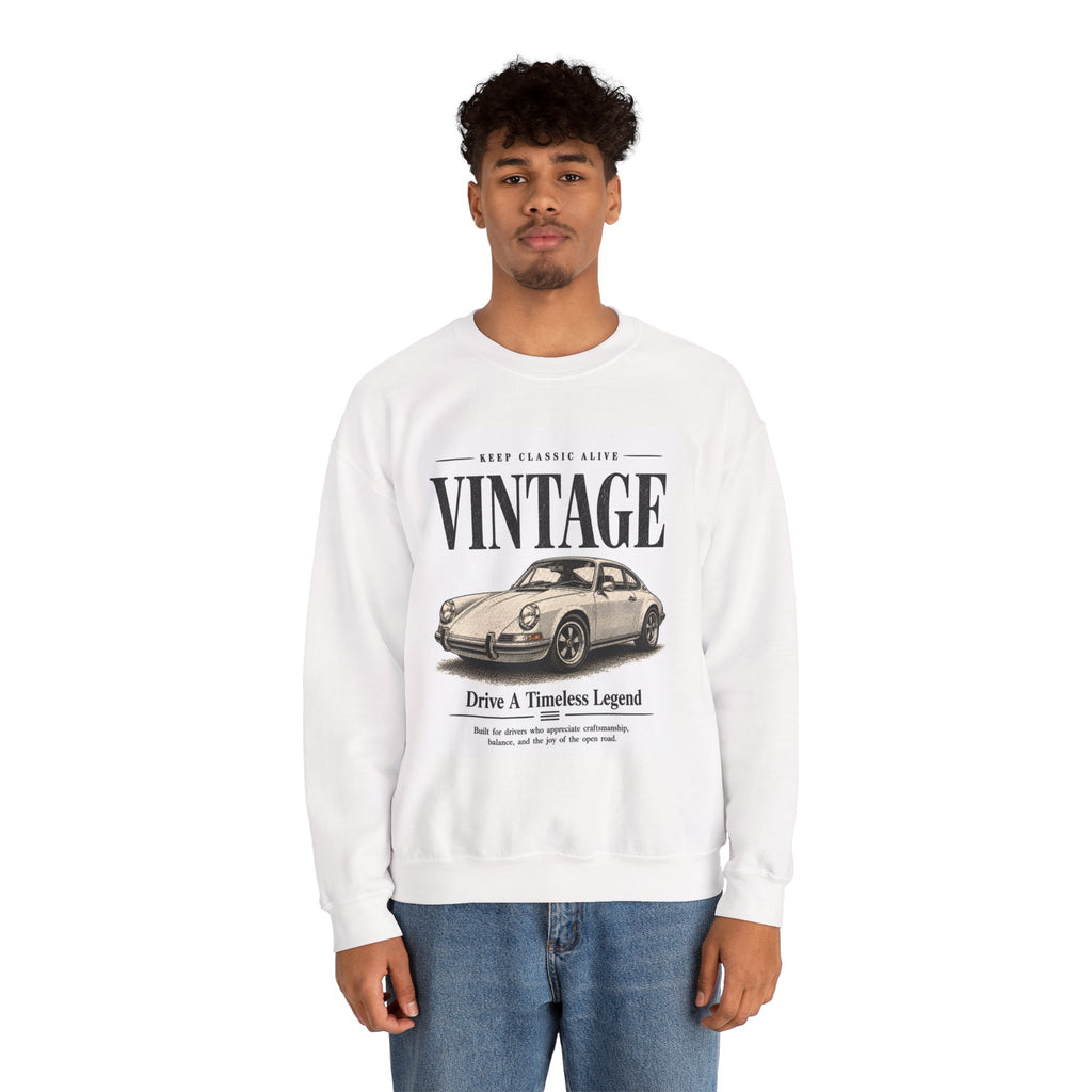 Vintage Classic Car sweatshirt | Retro Automobile Illustration