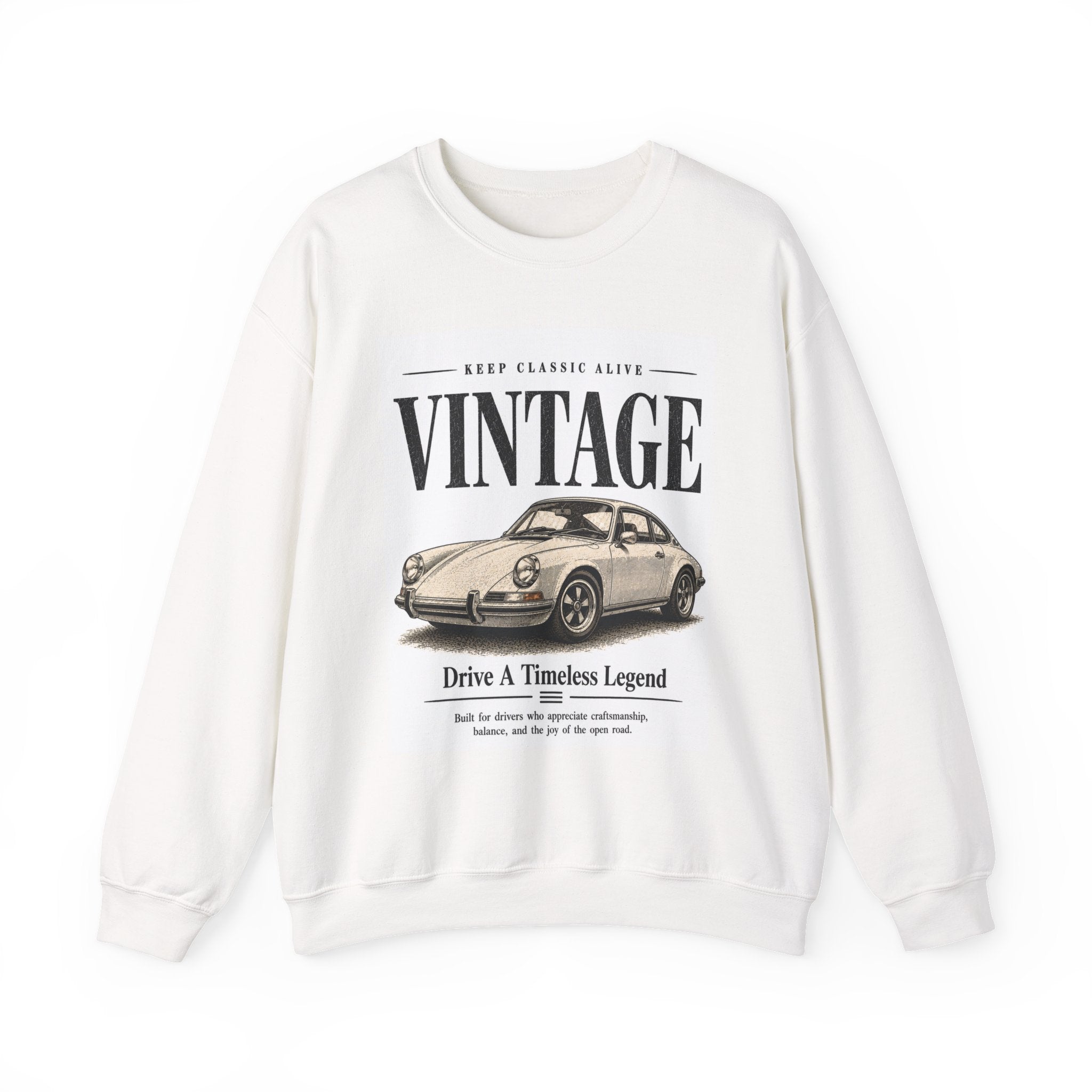 Vintage Classic Car sweatshirt | Retro Automobile Illustration