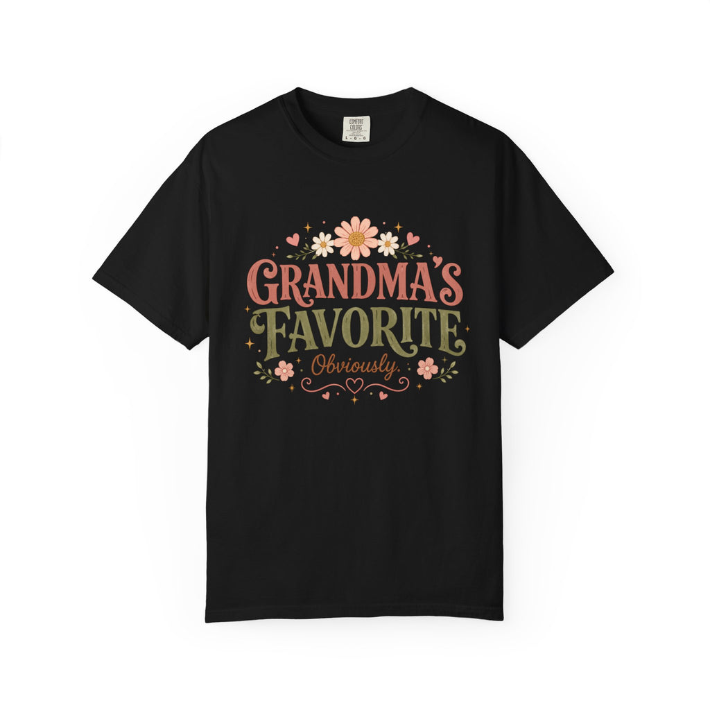 Grandma's Favorite Floral Typography T-shirt | Mother's Day Family Shirt