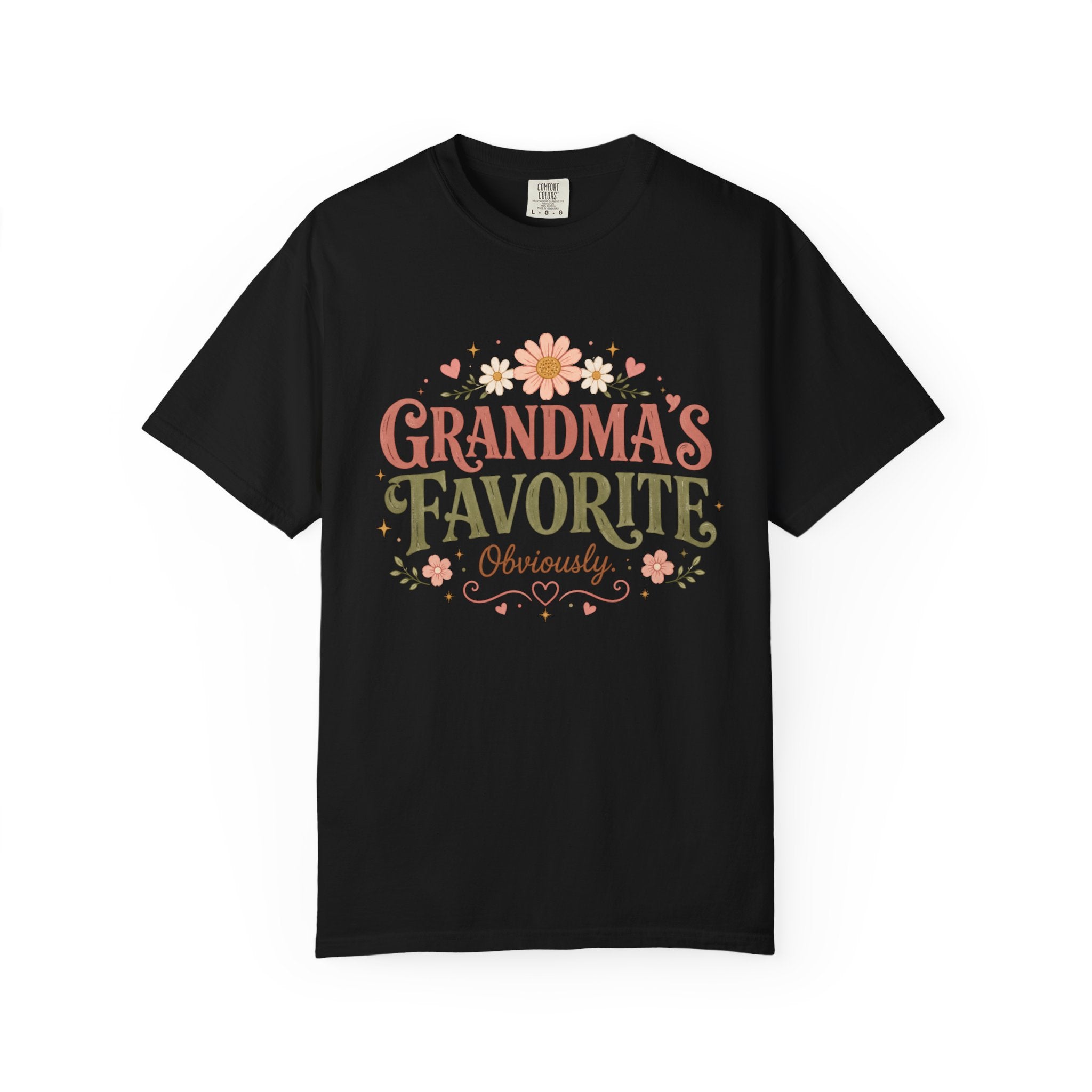 Grandma's Favorite Floral Typography T-shirt | Mother's Day Family Shirt