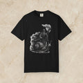 Grim Reaper Riding Snail T-Shirt | Dark Fantasy Illustration