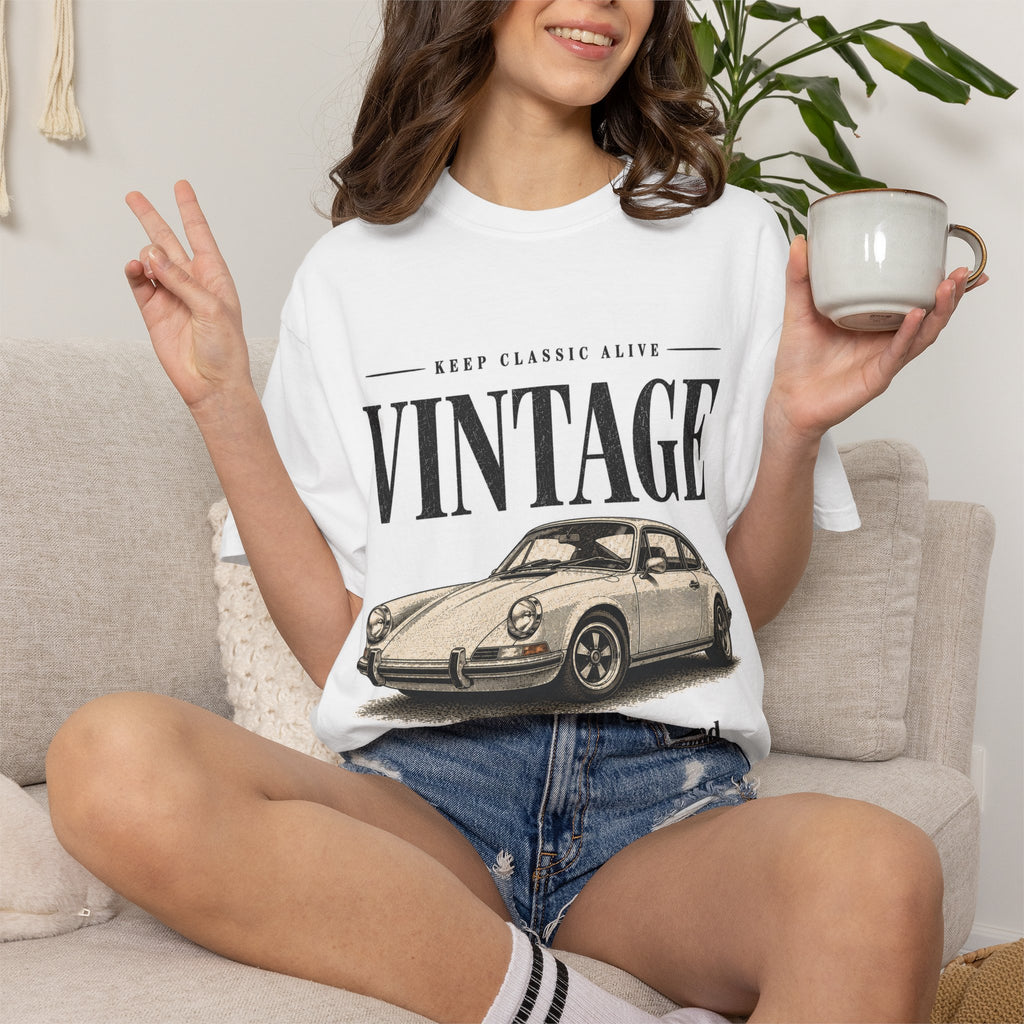 Vintage Sports Car T-shirt | Retro Classic Car Illustration