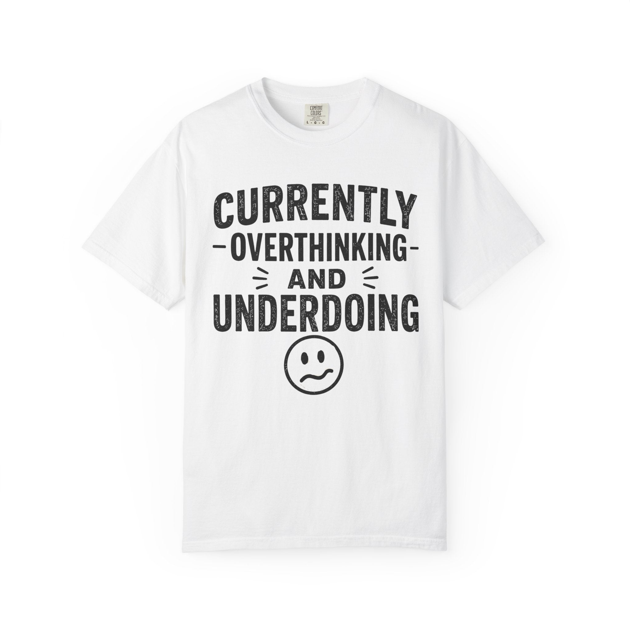Faded Smile Face tee | Garment-Dyed T-Shirt
