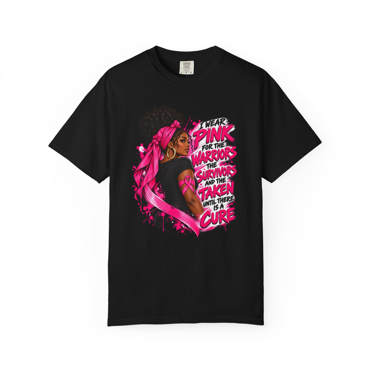 Black Woman Breast Cancer Awareness Shirt, Pink Ribbon Fighter Tee, Strong Survivor Gift