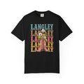 Western Boots T-Shirt, Langley Cowgirl Floral Design, Personalized Family Name Gift