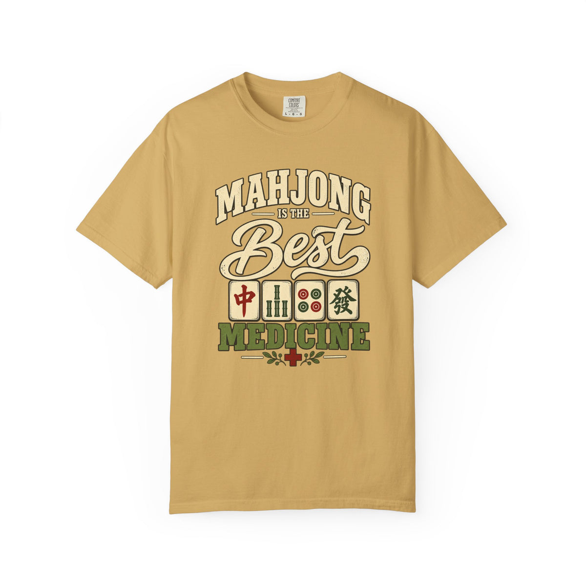 Mahjong Is the Best Medicine T-Shirt, Funny Mahjong Player Gift, Chinese Tile Game Graphic Tee